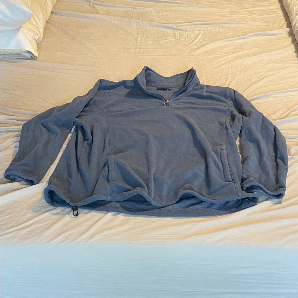 Croft & Barrow Gray Fleece Pullover